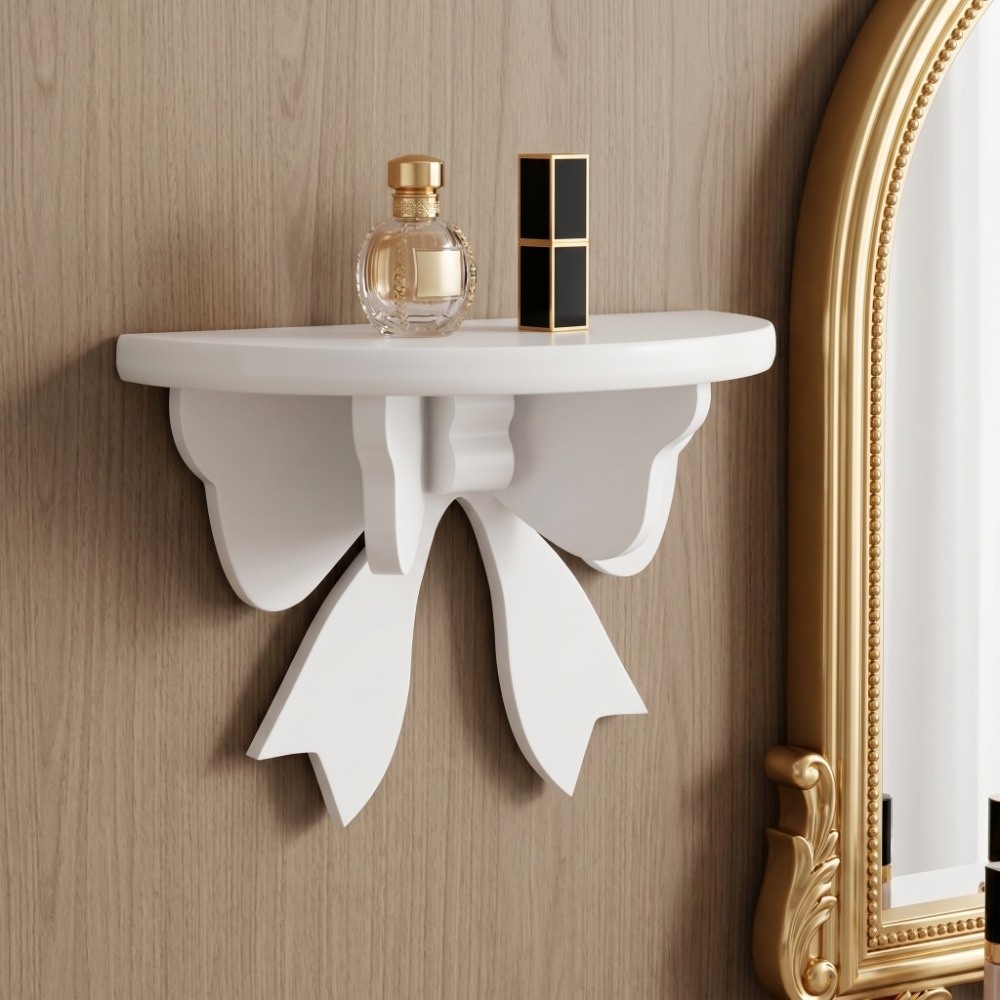 Shelf Bracket Pair - Rak Buku Kayu Rak Mengambang Putih