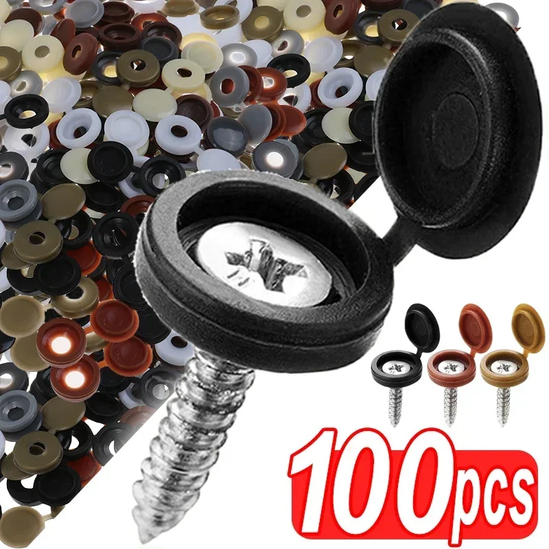 Furniture Hardware Covers - Penutup tutup sekrup plastik berengsel lipat