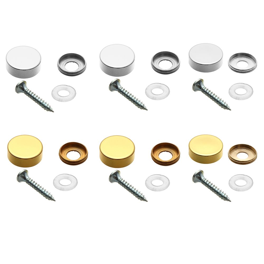 Furniture Hardware Covers - 4 Set Cermin Pengencang Sekrup Dekoratif