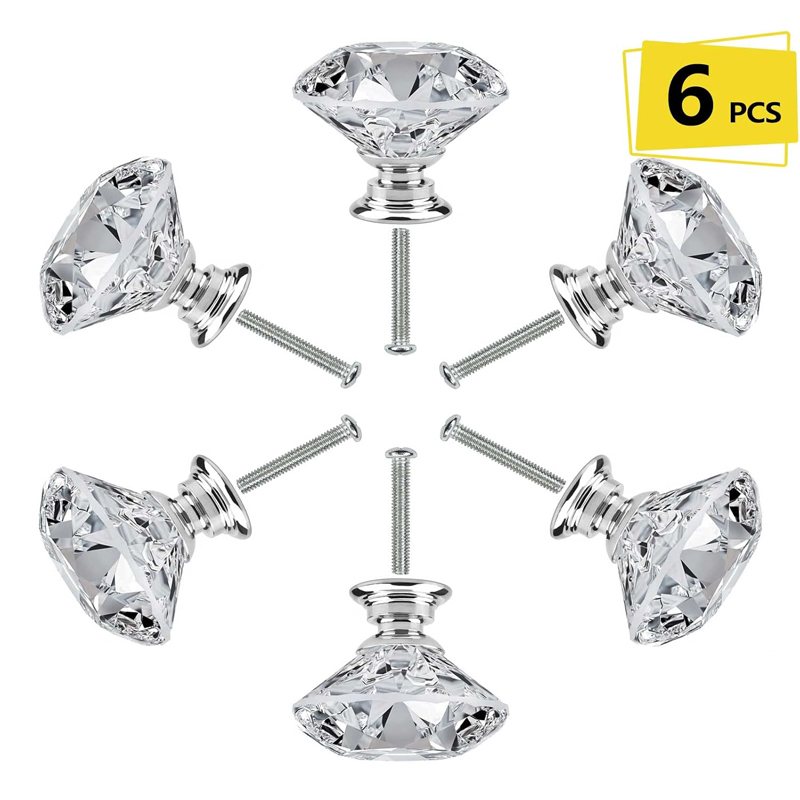 Furniture Hardware Feet - 6 Buah Kenop Kabinet dengan Sekrup