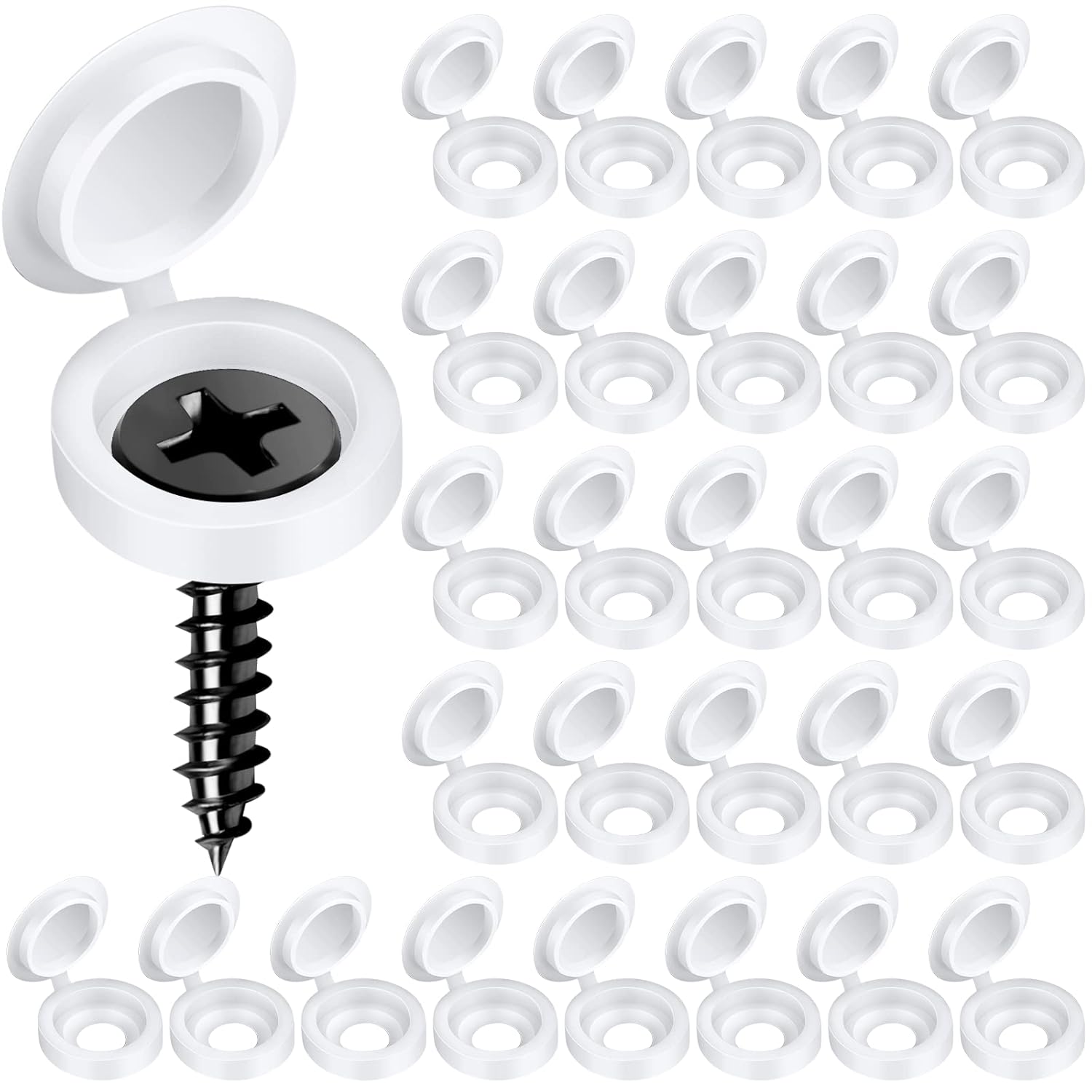 Furniture Hardware Covers - 100 Buah Penutup Dekoratif Sekrup, Tutup