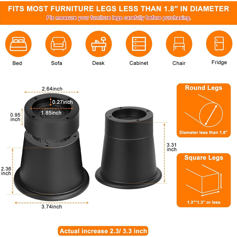 4 Buah Pengangkat Furnitur Tug - Furniture Hardware Feet ulasan dan harga