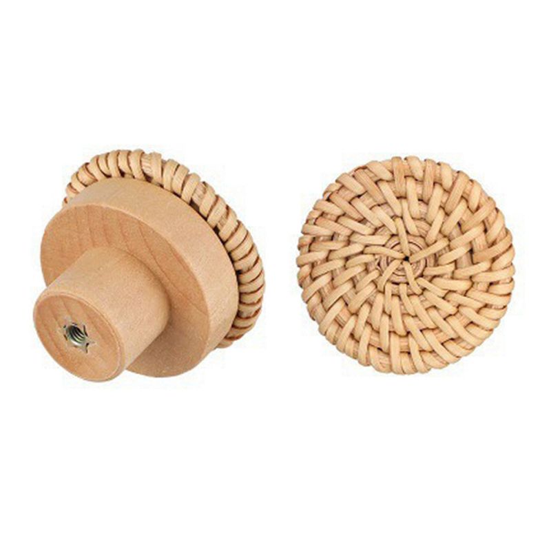 ABLQ Gagang Kayu Beech Rattan, - Furniture Hardware Paint ulasan dan harga
