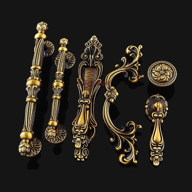 Kenop Laci Meja Bergaya Kuno P - Quality Furniture Hardware ulasan dan harga