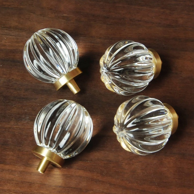 LLCS-Glass Brass Knobs Gagang  - Furniture Hardware Paint ulasan dan harga
