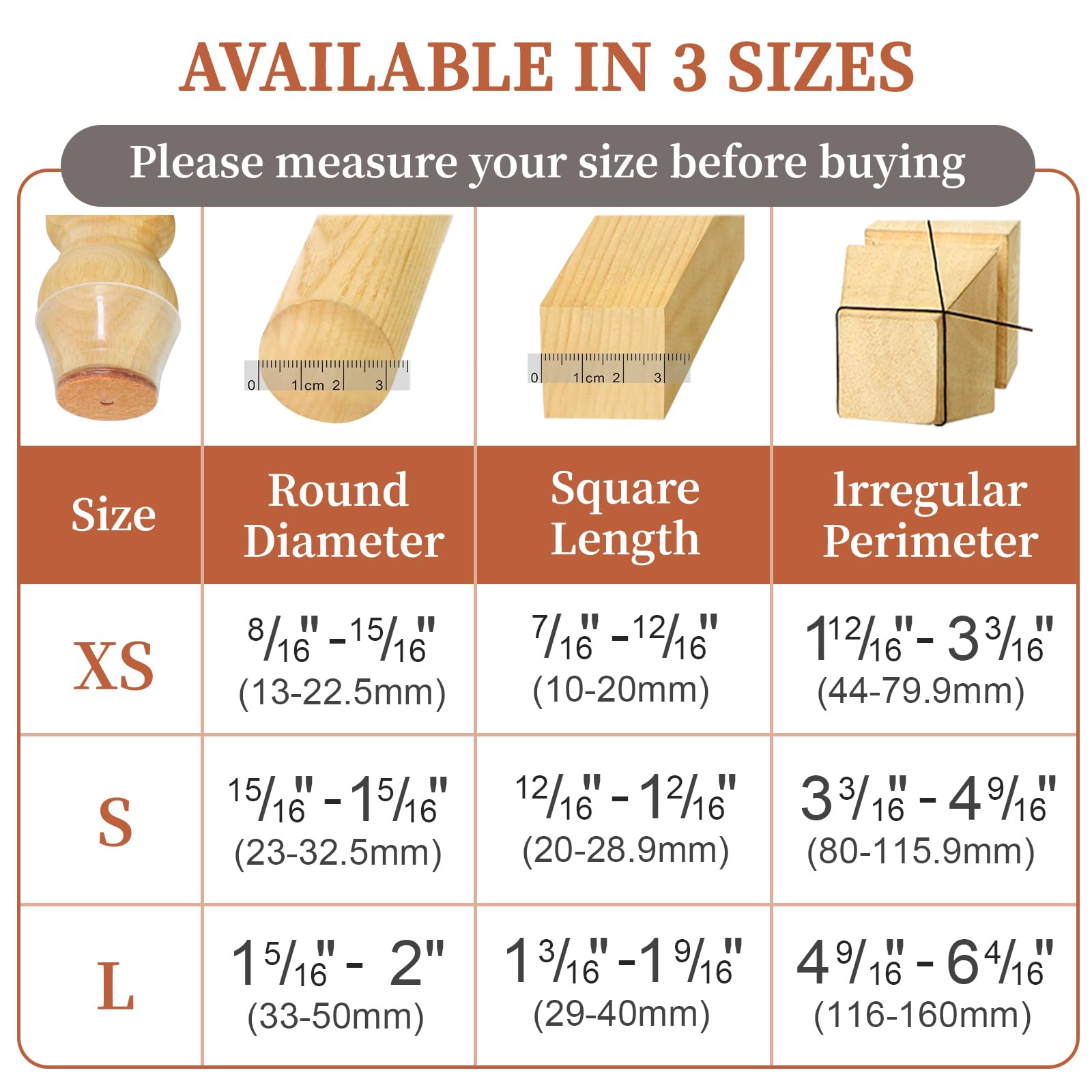 24-36 Buah Penutup Kaki Kursi  - Furniture Hardware Feet ulasan dan harga