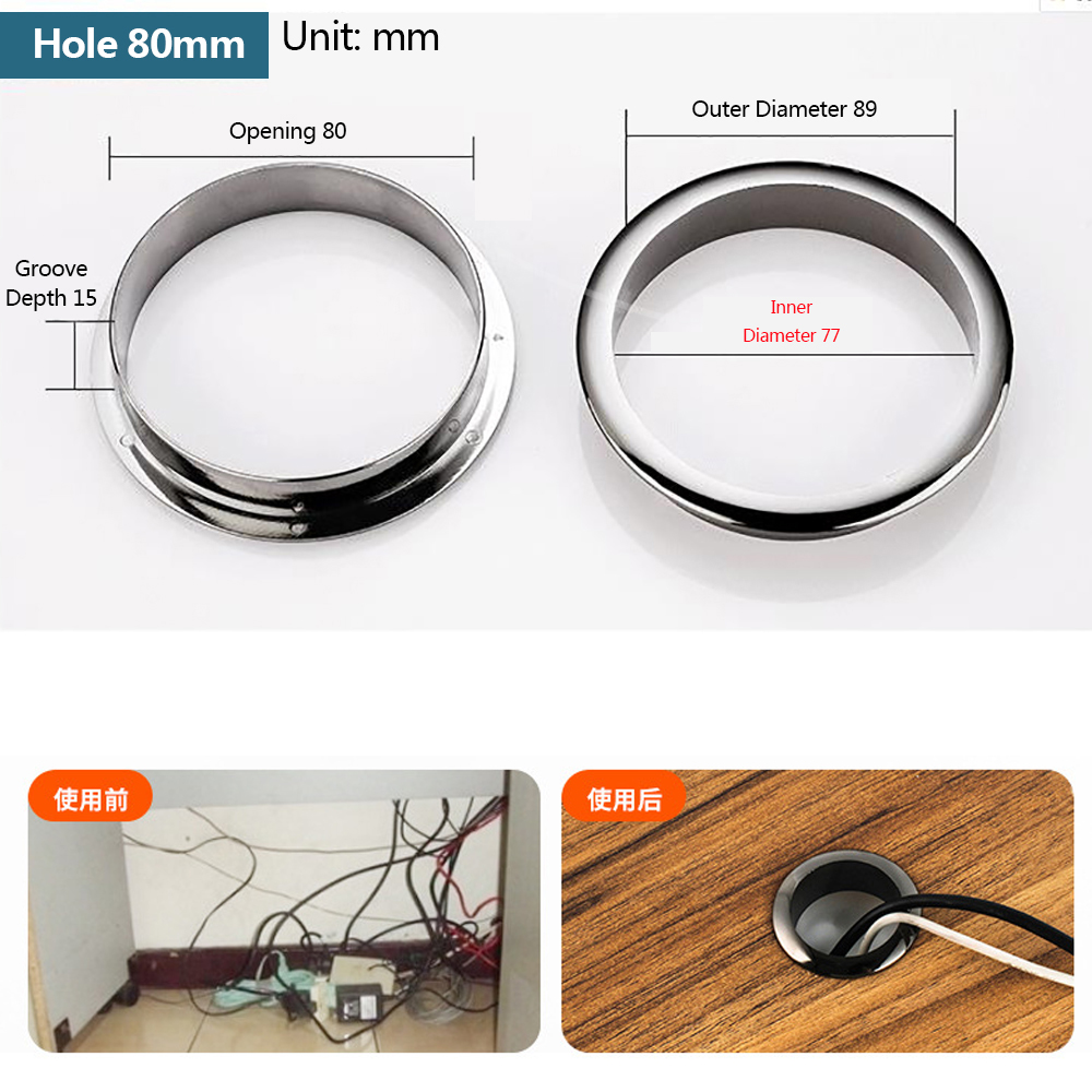 Penutup lubang kawat, aksesori - Furniture Hardware Covers ulasan dan harga