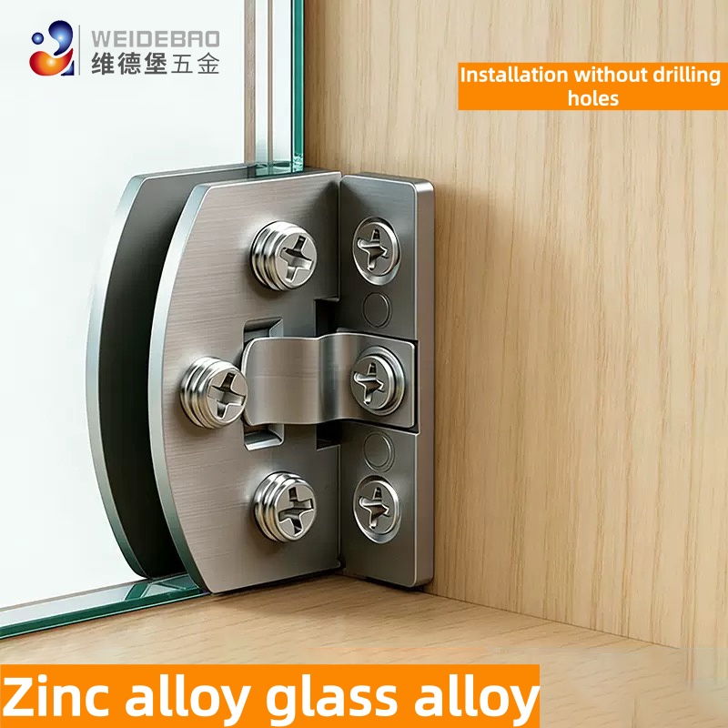 2 Buah Klip Engsel Pintu Kaca  - Quality Furniture Hardware ulasan dan harga