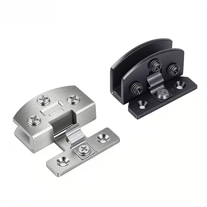 2 Buah Klip Engsel Pintu Kaca  - Quality Furniture Hardware ulasan dan harga