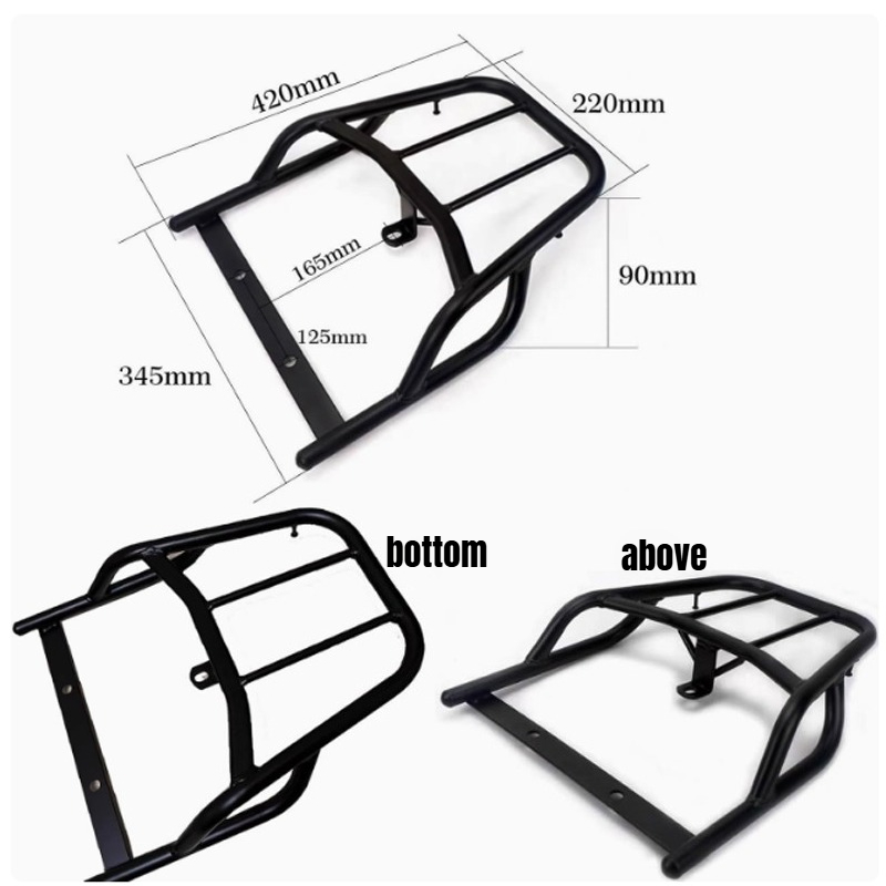 CC110 Aksesoris Motor Hitam Ra - Shelf Bracket Pair ulasan dan harga