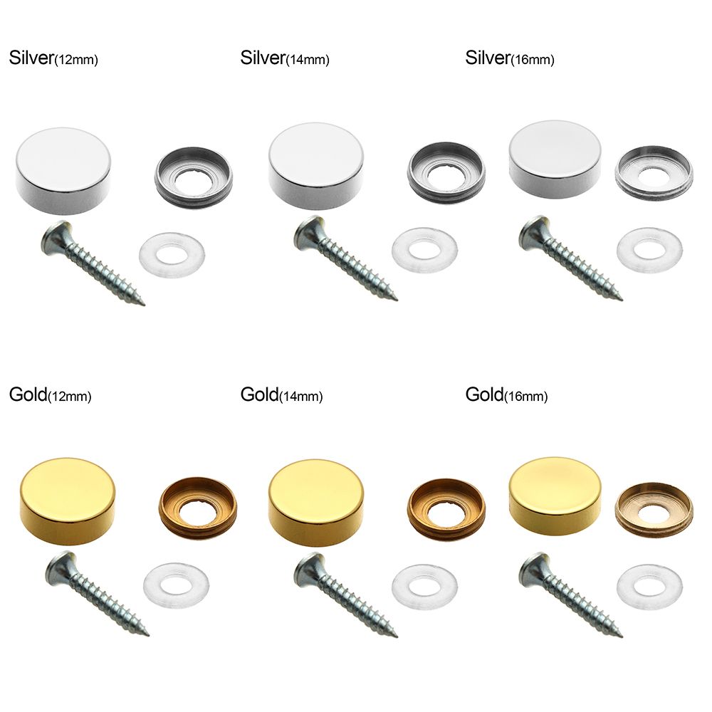 4 Set Cermin Pengencang Sekrup - Furniture Hardware Covers ulasan dan harga